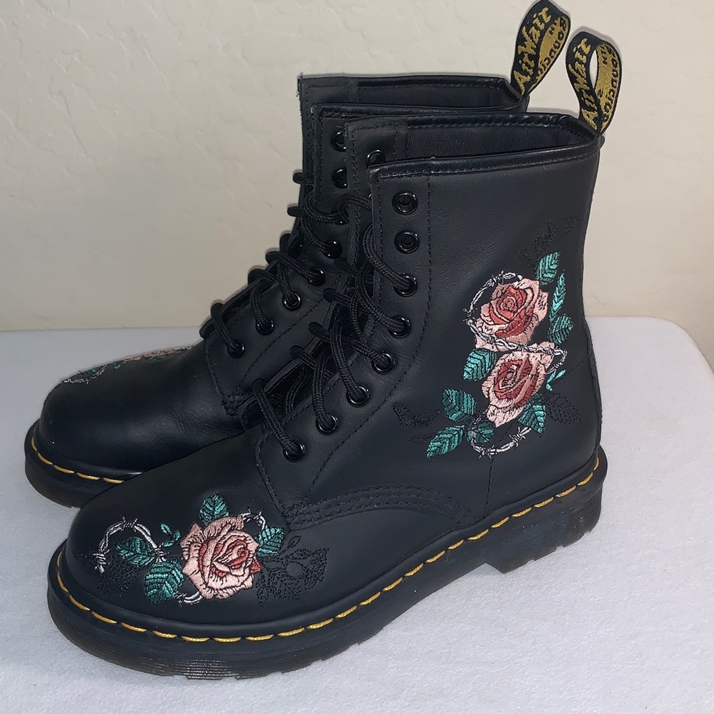 DR MARTENS BRAND NEW SIZE 7 1460 VONDA II GORGEOUS EMBROIDERED BOOTS - Picture 5 of 9